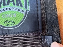 Weaver Smart Cinch Black Felt Western Horse Cinch Girth ~36″