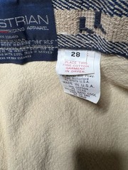 Equestrian Riding Apparel Pants Size 28 Cotton Breeches Riding
