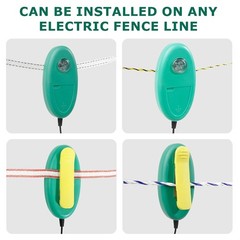 2 Pack Detects Electric Fence Energizer Pulse Flash Signal LED Light | Tester…