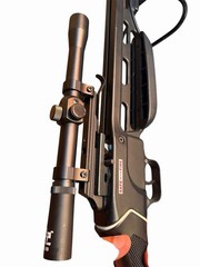 Crossbow Rifle Style Archery Bow w/ Scope Binocular & String Untested AS-IS