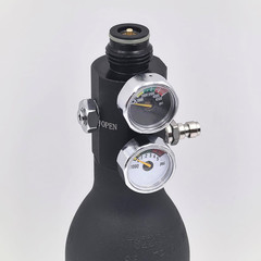 Adjustable Compressed Air Regulator Dual Gauge Pneumatic Air Valve Input 4500