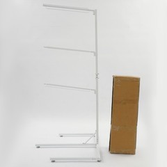 30.3*20*62.5inch Multi-Tier Black Free Standing Saddle Rack With 5* Footpads