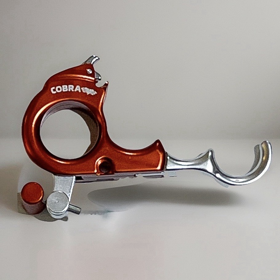 Cobra C-835 Harvester Lanyard Finger Attachment – Orange Archery Release