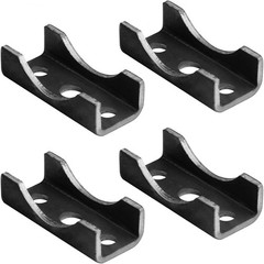 4 Pack Trailer Spring Perch Seats for 2-3/8″ Round Axle, U Saddle Leaf Spring Br