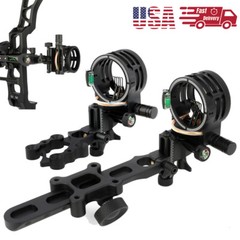 Compound Bow 5-pin Sight 0.019»Optical Fiber Micro Adjustment CNC Aluminum RHLH