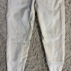 Women’s Size 26L White Ovation Full Seat Horseback Riding Breeches
