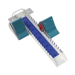 Adjustable Track Starting Blocks Aluminum Alloy Rail Rubber Pedals Silver/Blue