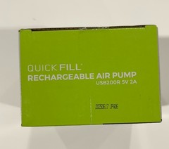 Intex Air Pump Compact Portable Quick Fill Cylinder Mini Rechargeable USB-C