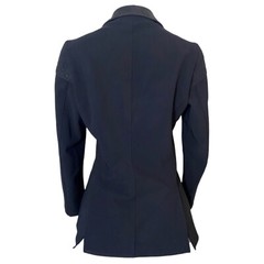 FINAL SALE Cavalleria Toscana Womens Navy Jacket Buttons Zip Equestrian Riders