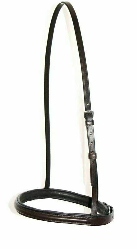 Leather Comfort Padded 2 cm Simple French Cavesson Nose-band Free Shipping