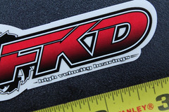 FKD High Velocity Skateboard Bearings Clear Z58a Vintage Skateboarding STICKER