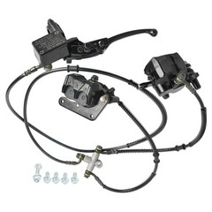 Rear Left Lever Hydraulic Twin Disc Brake Caliper Pad set E-Bike Tricycle 125cc