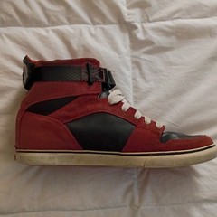 Osiris Rhyme Remix High-Top Skateboarding Shoes Red/Black Men’s US 12
