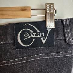 Ovation Riding Pants Women’s 34 R Equestrian Horse Gray Black 34 x 25