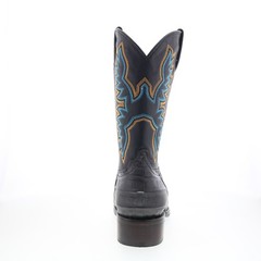 Dingo Gator DI-128 Mens Black Leather Slip On Cowboy Western Boots