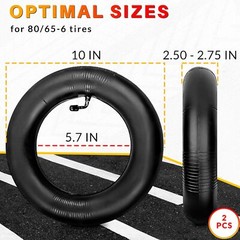2Pcs Electric Scooter Tires Inner Tubes – Inflatable 10×2.5