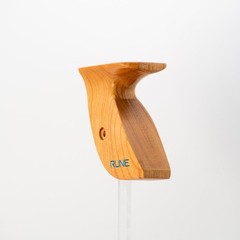 Rune Onyx, premium wood grip for recurve bow, barebow, olympic