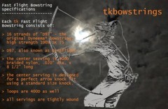 D97 Fast Flight Bowstring – 16 Strand – Fits Bear Grizzly, Samick, ILF Recurves