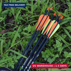 Carbon Arrow Hunting Arrows with 100 Grain Tip and Removable Tips for Archery Co