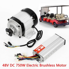 48V Electric Brushless Scooter Motor Kit Go Kart Gear Reduction ATV w/Controller