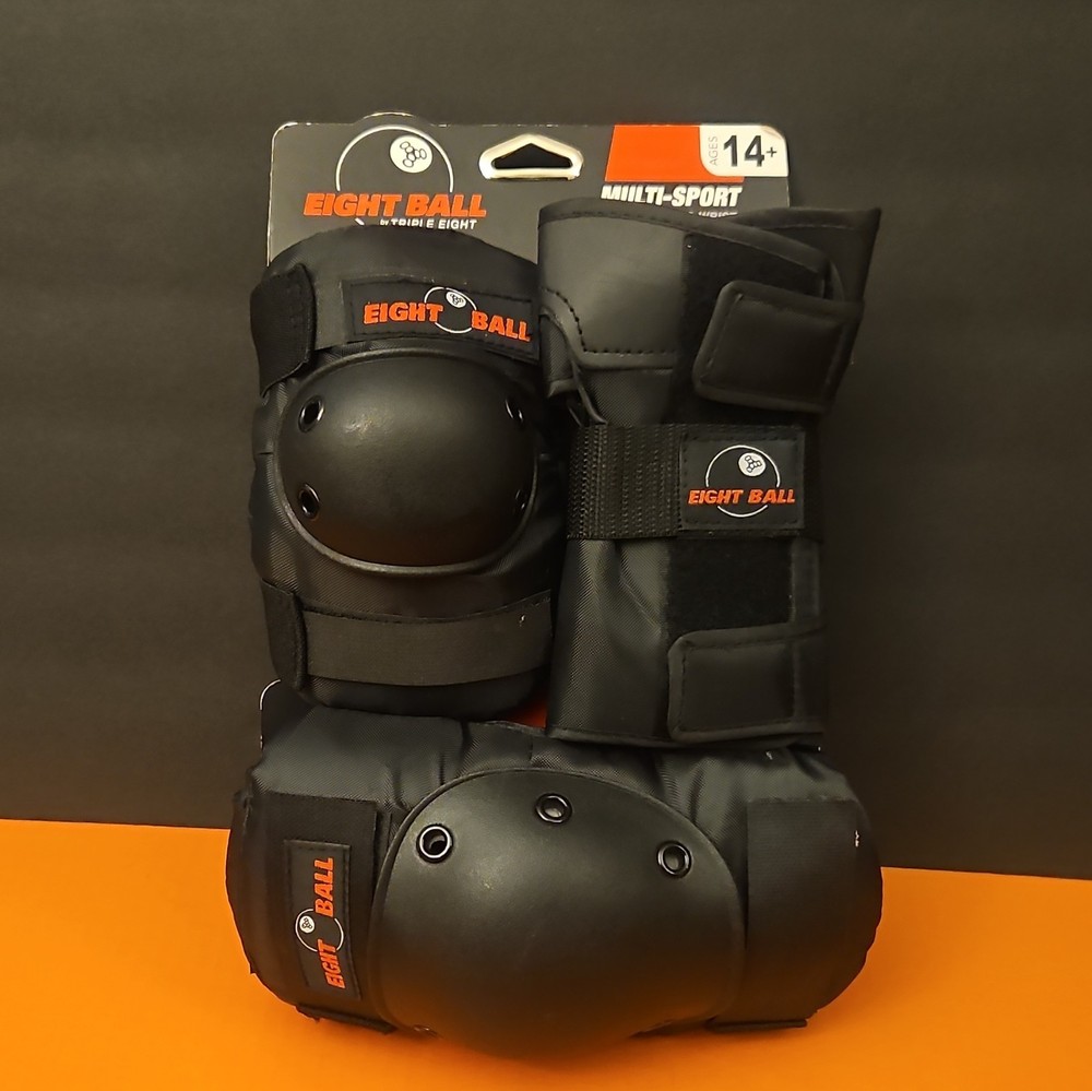 Eight Ball Gear Up! Multi-Sport Protective Pad Set for Skating & Cycling