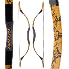53″ Handmade Longbow, Left/Right Hand Recurve Bow, Traditional Laminated Hunting
