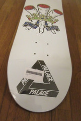 Palace Ich Bun Skateboard Deck White 8″ Palace Skateboards Brand New Free S&H