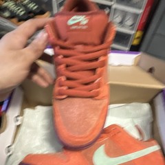 8.5m Nike SB Dunk Low Pro PRM Orange Medium Width Skateboarding Shoes