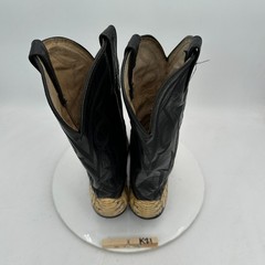 Dan Post Men Size 9D Brown Snake Skin Pull On Western Cowboy Boot
