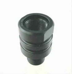 Black Adapter Convert 1/2×28 TPI Thread to 37/64×28 TPI Thread Converter