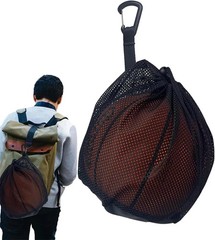 Lightweight Drawstring Backpack Small Hang Bags Portable Football Basketball Mes