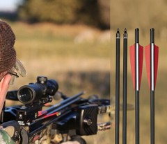 20″ Hunting Crossbow Blots Crossbow Arrows /Broadheads /Lighted Nock /Arrows’bag