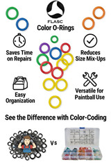 O-Ring Rebuild Kit – Fits Tippmann TMC and Stormer Markers – Color Coded, 5X Ful