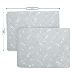 Washable Pee Pads for Dogs, 2 Pack Reusable Puppy Pads 19″ x 30″, Super Absor…