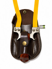 Professional Hunting Slingshot Kit w/ Holster, Sight, Level, Steel Ammo