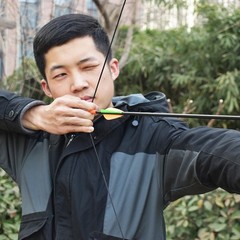 40 lb Recurve Bow 32＂ Draw Right Hand for Adults, Aluminum Alloy Riser,Orange