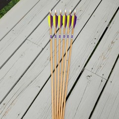 Half Dz 11/32 Cedar Arrows 31″ RW Fletch 5″ 30-40# With 125gn Field Points