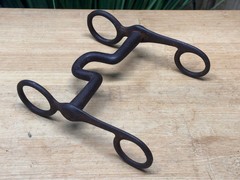 Vintage Short Shank Ported Western Small Horse Pony Bit ~ 4 1/2″ Mouth