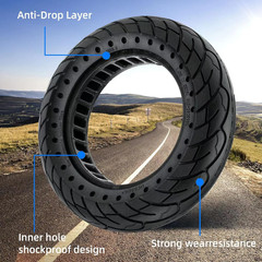 60/70-6.5 Solid Rubber Tire 10X2.50 Inch for Ninebot Segway MAX G30 G30P G30LP E