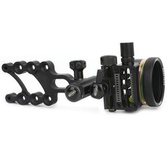 5Pin CompoundBow Sight 0.019" Micro Fiber Adjustable 4X 6X 8X Lens Archery