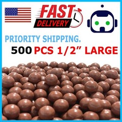 500PCs 1/2″ Inch Biodegradable Slingshot Ammo Precision Hard Clay Balls
