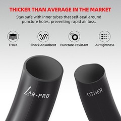 2.75/3.00-21” Replacement Inner Tube 80/100-21(300/325-21) with TR4 Staight V…