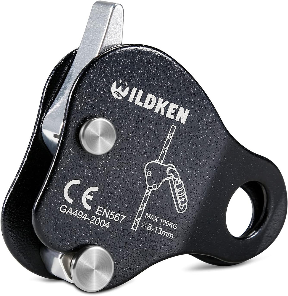 WILDKEN Climbing Ascender Fall Protection Belay Device Climbing Rope Grab for Ro