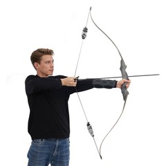 45 Lb Recurve Bow Kit For Adults With 12 Hybrid Carbon Arrows Bow Bag Included