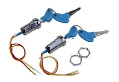 Trkimal 2 Sets 2 Wires Ignition Switch Key Starter Switch with 4 Keys ​On-Off