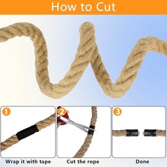 Thick Twisted Manila Rope – DIY Landscape Solution