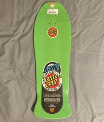 New Santa Cruz Rob Roskopp Target 5 Fluorescent Green Reissue Skateboard Deck