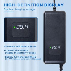 29.4V 5Amp Lithium Battery Charger 3 Pin XLR Connector for 24V 25.2V Li-ion B…