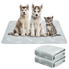 Washable Pee Pads for Dogs, 2 Pack Reusable Puppy Pads 19″ x 30″, Super Absor…