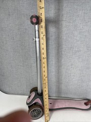 Vintage Globber Adjustable Pink Small Kick Scooter Solid Well Made Used